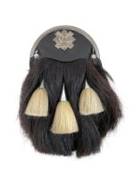 WW2 British Highland Light Infantry Hair Sporran Named Dated 1939 WW2 British Highland Light Infantry Hair Sporran Named Dated 1939