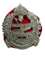 WW2 Canadian Intelligence Corps Cap Badge With Backing