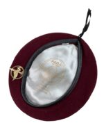 French Air Force Parachute Command Maroon Beret Size 7 1/4 With Badge French Air Force Parachute Command Maroon Beret Size 7 1/4 With Badge