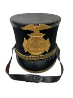 US Militia 102nd Engineer Regiment New York National Guard Shako Helmet Side Buttons Scarce
