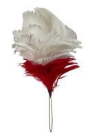 British Royal Regiment of Fusiliers Red and White Feather Hackle Plume British Royal Regiment of Fusiliers Red and White Feather Hackle Plume