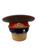 Russian Soviet Officer's Peak Cap Hat Size 7 1/4 Russian Soviet Officer's Peak Cap Hat Size 7 1/4