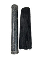 British Canadian Cavalry Officer's Black Plume In Transit Case