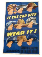WW2 Canadian If The Cap Fits Wear It! Poster 36" X 24"