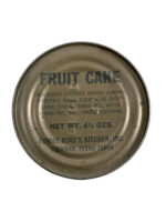 US Army Fruit Cake C-Ration Tin With Contents