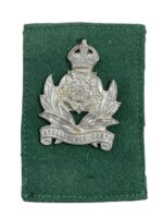 WW2 British Intelligence Corps Officer's Cap Badge With Backing