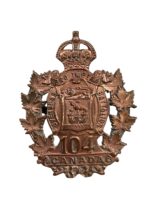 WW1 Canadian CEF 104th Battalion Cap Badge WW1 Canadian CEF 104th Battalion Cap Badge