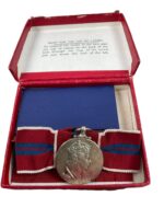 British 1953 Queen Elizabeth the 2nd Coronation Medal Female Full Size In Box of Issue With Bow Ribbon