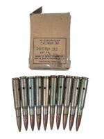 US 50 Caliber Dummy Training Rounds INERT X 10 In Box of Issue