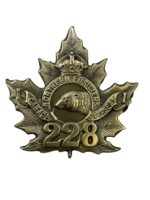 WW1 Canadian CEF 228th Battalion Northern Fusiliers Cap Badge WW1 Canadian CEF 228th Battalion Northern Fusiliers Cap Badge