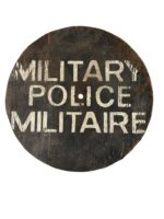 Canadian Forces Military Police Militaire Bilingual Wooden Base Sign 17"