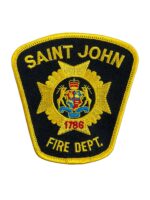 Canadian Saint John New Brunswick Fire Department Patch