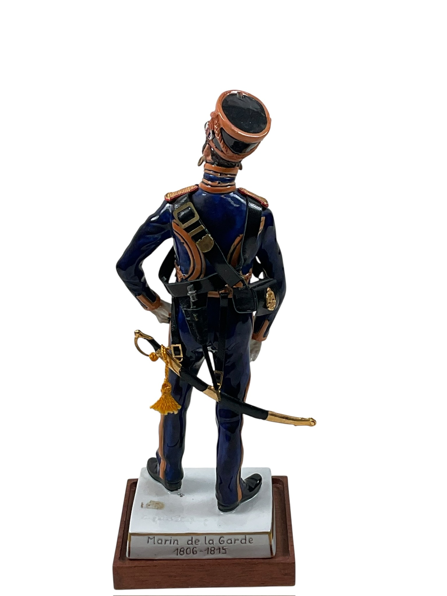 First French Empire Marin de la Garde Impériale 1808–1815 Porcelain Figurine Maker Adrien Van Gerdinge 11" First French Empire Marin de la Garde Impériale 1808–1815 Porcelain Figurine Maker Adrien Van Gerdinge 11"