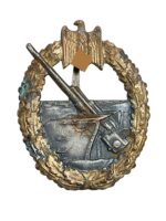 WW2 German Kriegsmarine Coastal Artillery Badge Maker C.E. Juncker