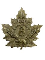 WW1 Canadian CEF 6th Railway Troops Cap Badge WW1 Canadian CEF 6th Railway Troops Cap Badge