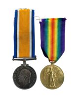 WW1 Canadian CEF Medal Group Pair Full Size 328851 GNR J.A. Skellern CFA