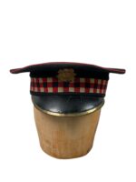 WW1 British BEF Scots Guards Numbered Peak Cap Hat Size 7 Dated 1913 KIA