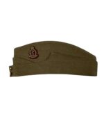 WW2 Canadian RCAMC Khaki Wedge Cap Size 7 1/4 C Broad Arrowed Named