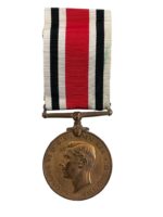 WW2 British Police Special Constabulary Faithful Service Full Size Medal George W. Crichton
