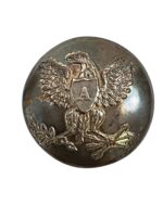 US War of 1812 Silver Plated Officer's 3/4" Artillery Button