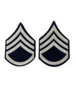 WW2 US Army Woven Staff Sergeant Stripe Rank Insignia Pair