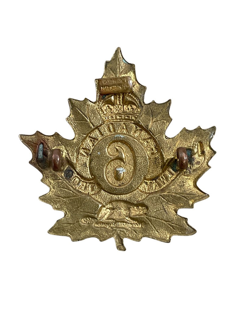 WW1 Canadian CEF 6th Railway Troops Cap Badge WW1 Canadian CEF 6th Railway Troops Cap Badge