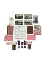 WW2 Canadian RCE Medal Group With Soldier's Service Pay Book