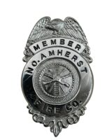 US North Amherst New York Member Fire Company Cap Badge US North Amherst New York Member Fire Company Cap Badge