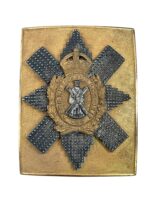 WW2 British Black Watch Officer's Cross Belt Plate WW2 British Black Watch Officer's Cross Belt Plate