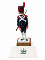 First French Empire Artillerie à Pied de la Garde 1st Class 1810-1811 Porcelain Figurine Maker Adrien Van Gerdinge 11"
