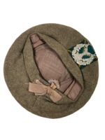 WW2 British Seaforth Highlanders Khaki Balmoral Canadian Issued Size 6 7/8 Dated 1943
