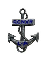 WW2 Canadian Royal Canadian Naval Volunteer Reserve RCNVR Lapel Badge WW2 Canadian Royal Canadian Naval Volunteer Reserve RCNVR Lapel Badge