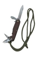 Dutch Army Folding Pocket Knife With Lanyard Dated 1963 Maker Amera