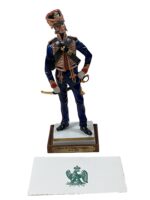 First French Empire Marin de la Garde Impériale 1808–1815 Porcelain Figurine Maker Adrien Van Gerdinge 11"