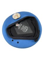 UN United Nations Blue Beret Size 6 7/8 With Badge