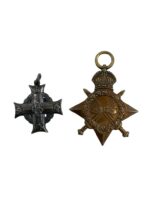 WW1 Canadian CEF 18th Battalion Memorial Cross and 1914-15 Star Full Size