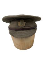 WW1 Canadian CEF 13th CRT Denim Trench Cap Size 6 7/8 Dated 1918