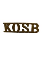 WW1 British BEF King's Own Scottish Borderers KOSB Shoulder Title Insignia Single