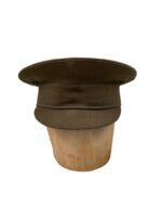 WW2 Canadian Army Peak Cap Hat Size 7 Dated 1941 Missing Chin Strap