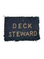 WW2 British RN Canadian RCN Navy Deck Stewart Bullion Wire Patch