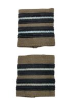 Canadian RCAF Flight Lieutenant Tropical Worsted Slip-On Rank Insignia Pair Canadian RCAF Flight Lieutenant Tropical Worsted Slip-On Rank Insignia Pair