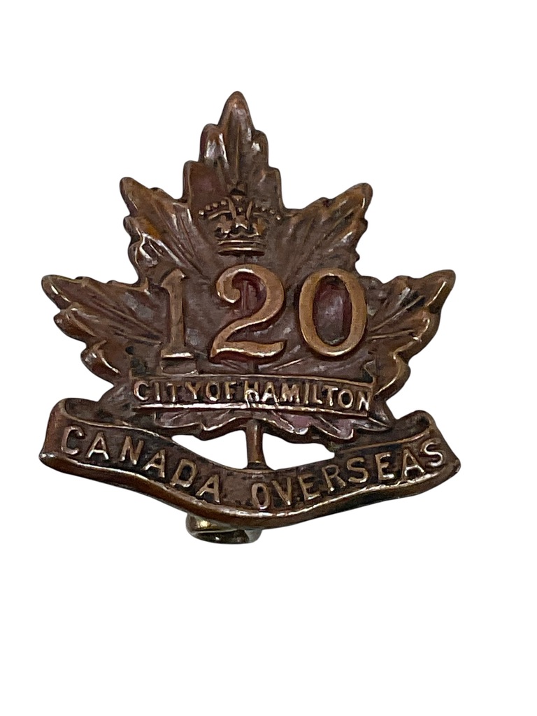 WW1 Canadian CEF 120th Battalion Collar Insignia Single (2) WW1 Canadian CEF 120th Battalion Collar Insignia Single (2)