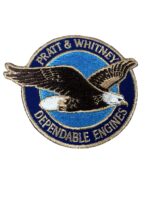 US USAF Pratt and Whitney Dependable Engines Squadron Crest Patch US USAF Pratt and Whitney Dependable Engines Squadron Crest Patch