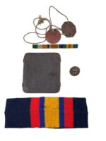 WW1 Canadian CEF RCD Dragoons Officer's Dog Tag Grouping
