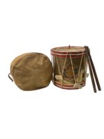 WW1 Canadian CEF 147th Battalion Drum With Transit Case and Drum Sticks
