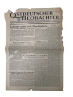 WW2 German Ostdeutscher Beobachte Propaganda Newspaper Dated June 20 1944 WW2 German Ostdeutscher Beobachte Propaganda Newspaper Dated June 20 1944