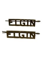 WW2 Canadian Elgin Regiment Shoulder Titles Insignia Pair WW2 Canadian Elgin Regiment Shoulder Titles Insignia Pair