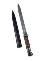 WW1 Imperial German S84/98 Sawback Bayonet With Scabbard