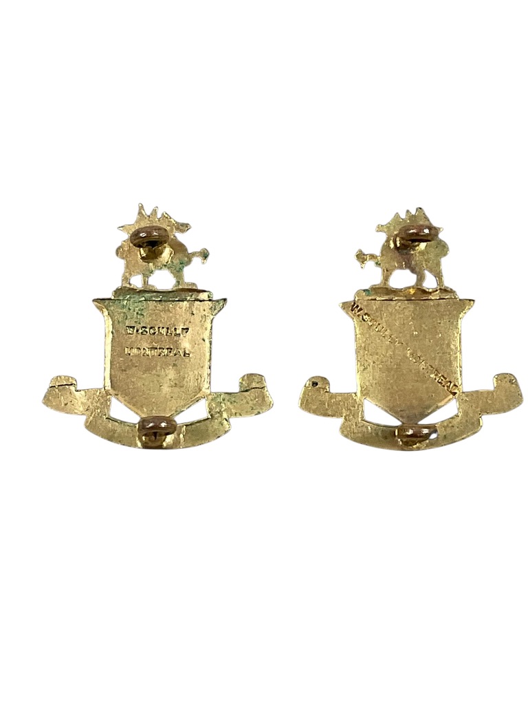Canadian The Wentworth Regiment Officers Collars Insignia Pair Canadian The Wentworth Regiment Officers Collars Insignia Pair