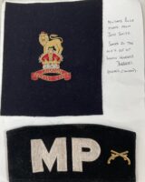 Canadian Forces MP Brassard and Blazer Crest Identified